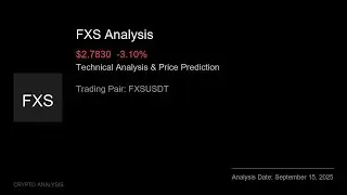 FXS (FXSUSDT) Technical Analysis - Price Prediction & Buy or Sell September 15, 2025