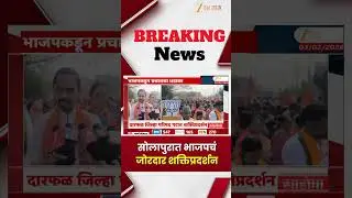 Solapur BJP Shaktipardarshan | सोलापुरात भाजपचं जोरदार शक्तिप्रदर्शन | Zee24Taas