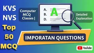 KVS NVS Computer MCQ | KVS NVS Computer marathon class | KVS NVS ICT 