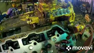 установка ТНВД и выставление зажигания двигателя CAT - 3408