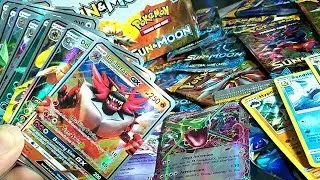21 ULTRA RARES IN 19 PACKS! SUN & MOON FAKE POKEMON BOOSTER BOX OPENING!