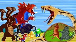 Hippotaurus, Kong Vs Giant Snake:营救胃里的猎物——恐龙进化动画