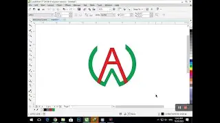 A W Logo in Corel Draw. Corel Draw Tutorial. #logo #logodesign #coreldraw
