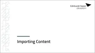 Importing Content