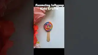 Rainbow Foam Clay Lollipop✨ This lollipop is sweet but not edible 🍭😄Rainbow foam clay magic!