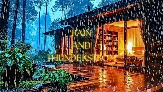 Intense Rainstorm | Wind & Thunder for Calm Sleep