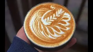 Let&rsquo;s do a swan latte art | latte art tutorial #coffee art ee