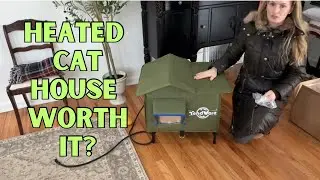 Is The Tendware Outdoor Heated Cat House Worth It? #heatedcathouse #outdoorcats #cats #coldweather 