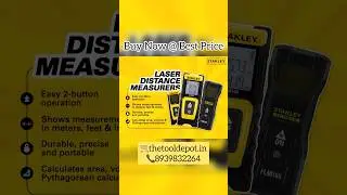 Measure it right with Stanley laser distance measurer only from thetooldepot at best price #stanley