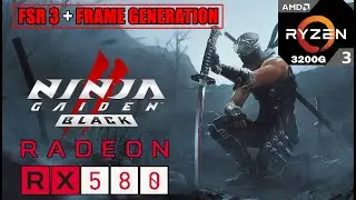 RX 580 - NINJA GAIDEN 2 BLACK | FSR 3 + Frame Generation | Performance Test