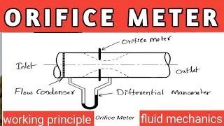 Orifice Meter||working principle and discharge formula derivation||FME Unit 5 LEC 9||CE,ME||