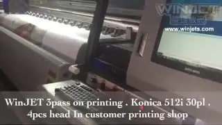 WinJET W8Q Konica 512i 30pl 4pcs head flex solvent printer on printing . What's app:008618565333582