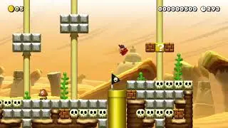 (SMT5) Starlit-Sands-8 Super Mario Maker 2 Level Code: DKX-S0R-2GF