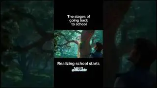The stages of going back to school #funny #meme #fyp #backtoschool #meme #tangled #notforkids