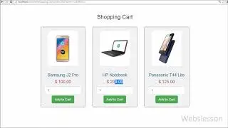 Create Simple Shopping Cart using PHP & MySql-APTECH SFC