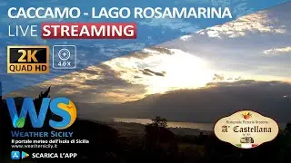 🔴 Caccamo live webcam - Panoramica monte Cane e Lago Rosamarina