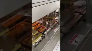 Continuous Meat Vegetables Fruit Map Tray Noodle Packing Box Sealing Machine Plastic Film Sealer