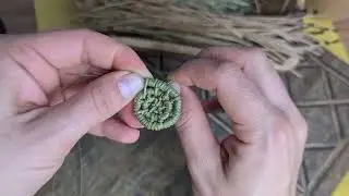 Как плести из сосновых игл. Грузинский узел 🌲