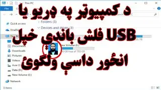 How to Add Custom Picture on Drive | د کمپیوټر په ډریو باندې تصویر(انځور،عکس) راوستل