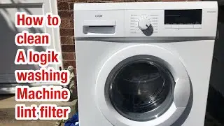 Logik L612WM16 washing machine || How to clean the lint filter on a logik washing machine