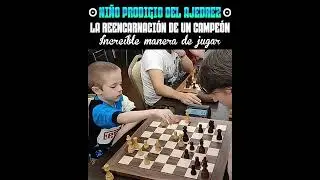 #ni&ntilde;os Ni&ntilde;o prodigio impresiona con la manera increible de jugar ajedrez #impresionante #increible