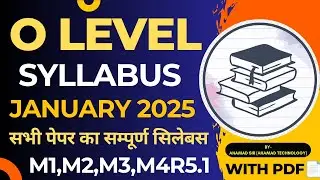 O Level Syllabus 2025-26 || Complete Detailed/Revised Syllabus || @ahamadtechnology