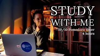 LIVE | Study With Me 📖 50/10 Pomodoro Sessions ⌛ [4 hours]