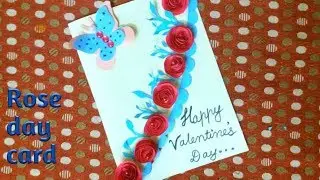 Valentine's day card | Rose day greeting card | Valentine card ideas