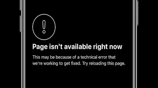 Page isn't Available Right Now error on Facebook  in iPhone after iOS Update [Fixed]