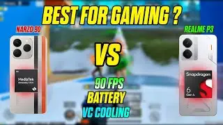 Realme Narzo 90 vs Realme P3 🔥 BGMI 90FPS Gaming Test | Battery & VC Cooling Verdict