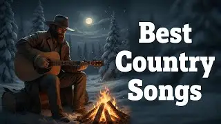 Cozy Winter Nights | Soft Country Music by the Campfire
