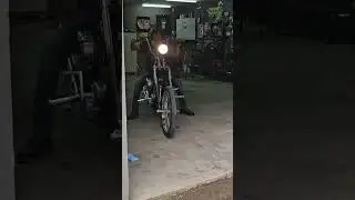 Panhead ride, till my headlight fell off #panhead #bobber #Kickstart #chopper #motorcycle #Harley