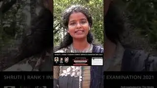 Rank 1 Indian Forest Service Exam Shruti | How to manage  time for CSE & Forest Exam