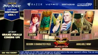 Capcom Pro Tour 2018 Online Ranking: Southeast Asia 1