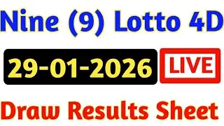 29/01/2026 Nine Lotto Results | 4d Result Today | 9 Lotto 4d Results | Today 4d Result Live