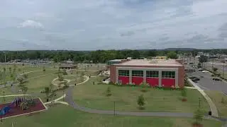 Drone footage of the Bessemer Recreation Center.