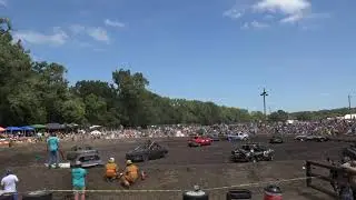2021 Cuming County Fair Demolition Derby 90s&Newer Round 2