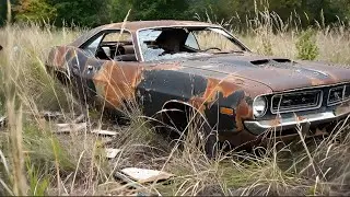 ASMR Car Restoration - Full Rebuild Of 1970 Playmouth Barracuda From Abandoned Condition To New 