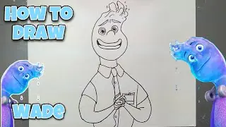 How To Draw Wade Ripple | Elementals | Step by Step Tutorial #drawing #elemental