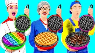 Eu vs Minha Vó No Desafio De Culinária | Momentos Engraçados por Challenge Fun