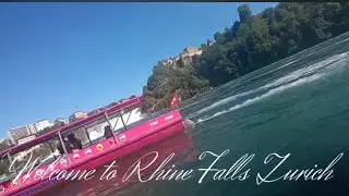 EUROPE'S LARGEST WATERFALL RHEINFALL ZURICH SWITZERLAND SCENIC TRAIN JOURNEY ZURICH TO INTERLAKEN 