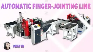 Automatic Wood Finger Joint Machine With Brushing Glue And Cutting Off Function