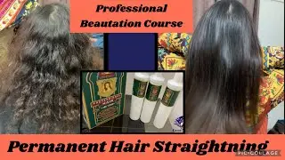 Professional Hair Rebonding/ permanent Hair Straightning step by step