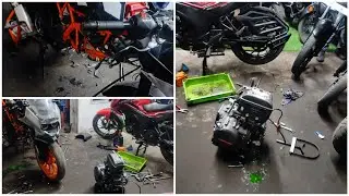 ktm RC 390🤑 ka engine service 🏍