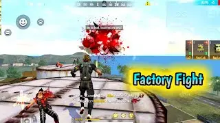 amazing factory roof top fight in free fire | factory short video  #Shorts #short