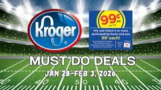 *$.99 Sale* Kroger MUST DO Deals for 1/28-2/3 | 5x Digital Sale, BOGO Week, $.99 Sale, WD, & MORE