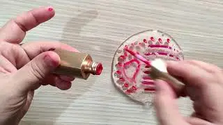 Slime Coloring with Makeup! Makeup Eyeshadow into Clear Slime ! Satisfying Slime