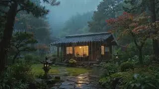 Thunder and Rain Around the Cabin | Peaceful Rain Sounds for Sleeping & Relaxing