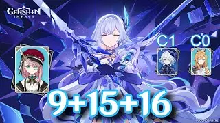 [5.7 Abyss] C2 Skirk 40s Top Half Continuous Speedrun (C0 Escoffier)