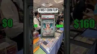 $160 or $0 Coin Flip for a Pokemon card Would you take this deal? #shorts #pokemontcg2025